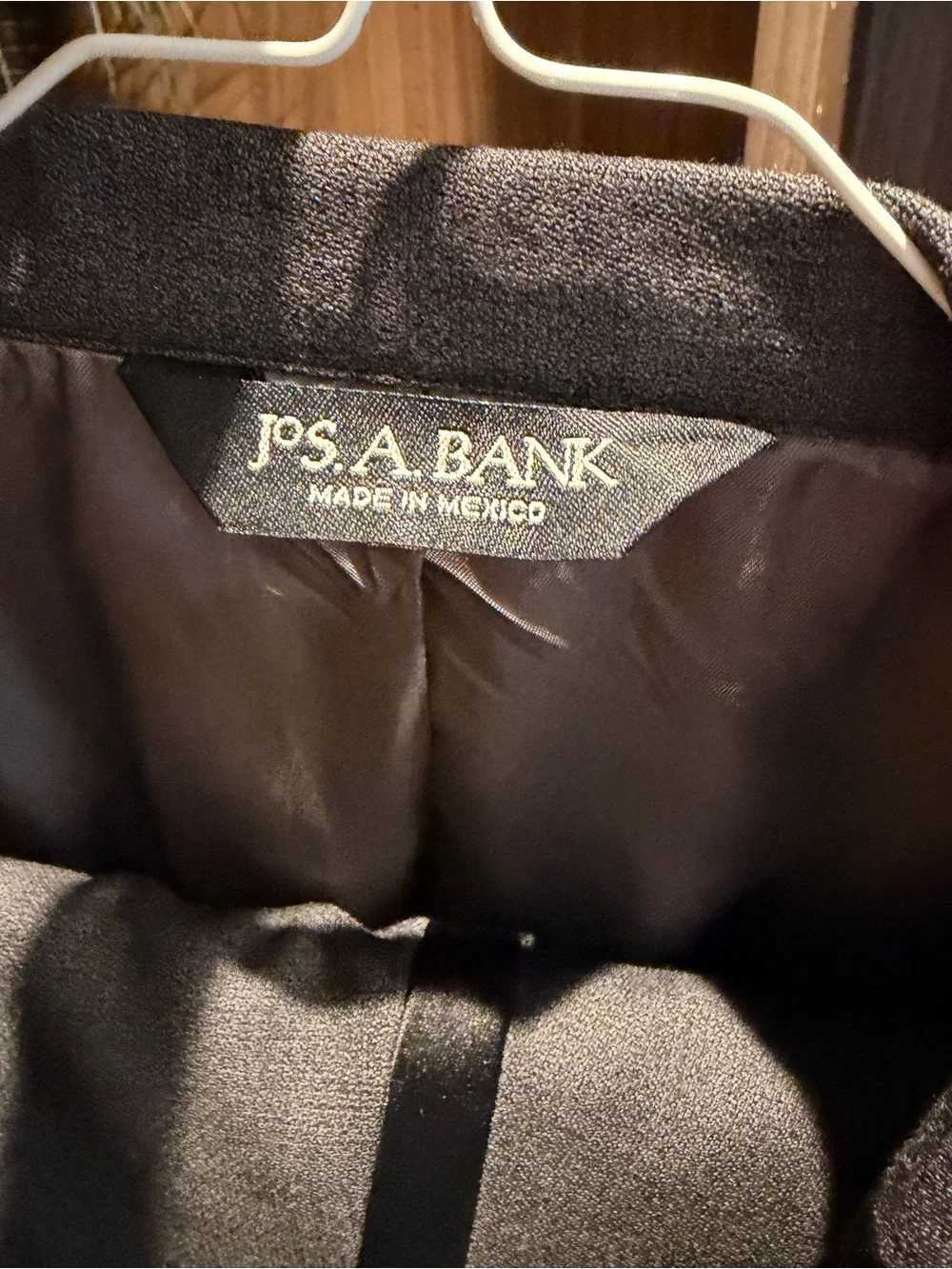 Jos. A. Bank Gray Blazer with Black Satin Shawl Lapel set.